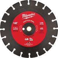 Lame de scie circulaire pour la fonte ductile, 12", Pour Fonte ductile PB Rental Co. Ltd.