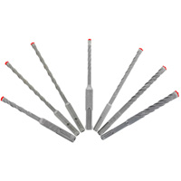 Jeu de forets pour marteau &agrave; t&ecirc;te enti&egrave;rement au carbure &agrave; 4 couteaux SDS-Plus Rebar Demon, 7 morceaux, Carbure PB Rental Co. Ltd.