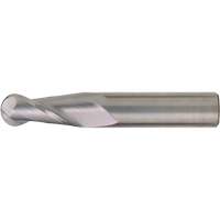 Fraise &agrave; embout sph&eacute;rique pour usage g&eacute;n&eacute;ral, 1/2" dia., 4" lo, 2 cannelures, Carbure PB Rental Co. Ltd.
