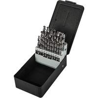 Jeu de forets s&eacute;rie courte combin&eacute;s robustes, 26 morceaux, Acier rapide PB Rental Co. Ltd.