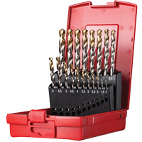 Jeu de forets s&eacute;rie courte, 19 morceaux, Acier rapide PB Rental Co. Ltd.