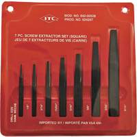 ISE-7 7-Piece Square Screw Extractor Set, For Screw Size 1/8" - 9/16" PB Rental Co. Ltd.