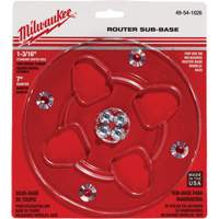 Clear 7" Diameter 1-3/16" Center Hole Sub-Base PB Rental Co. Ltd.