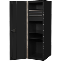 RX Series Side Cabinet, 3 Drawers, 19" W x 25" D x 61" H, Black PB Rental Co. Ltd.
