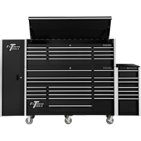 RX Series Side Cabinet, 3 Drawers, 19" W x 25" D x 61" H, Black PB Rental Co. Ltd.