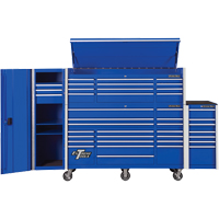 RX Series Side Cabinet, 3 Drawers, 19" W x 25" D x 61" H, Blue PB Rental Co. Ltd.