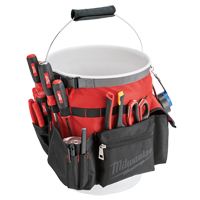 Sac organiseur pour seau, 10" lo x 10" la x 13-1/2" h, Nylon, Rouge PB Rental Co. Ltd.
