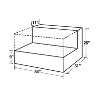 R&eacute;servoir de transfert pour carburant en acier, Acier, Capacit&eacute; 50 gal., Blanc PB Rental Co. Ltd.