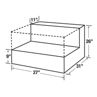 R&eacute;servoir de transfert pour carburant en acier, Acier, Capacit&eacute; 48 gal., Blanc PB Rental Co. Ltd.