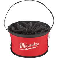 Sac range-tout style parachute, 11-4/5" lo x 11-4/5" la x 11" h, Nylon, Noir/Rouge PB Rental Co. Ltd.