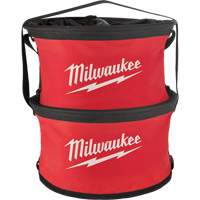 Sac range-tout style parachute, 11-4/5" lo x 11-4/5" la x 11" h, Nylon, Noir/Rouge PB Rental Co. Ltd.