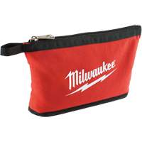 Zipper Pouch, Canvas, 1 Pockets, Black/Red PB Rental Co. Ltd.