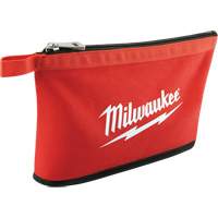 Coloured Zippered Pouches - Set of 3, Canvas, 3 Pockets, Black/Red PB Rental Co. Ltd.