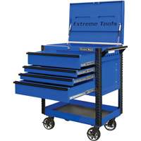 EX Deluxe Series Tool Cart, 4 Drawers, 22-7/8" L x 33" W x 44-1/4" H, Blue PB Rental Co. Ltd.
