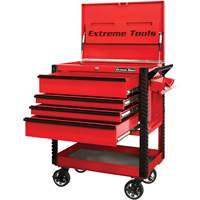 EX Deluxe Series Tool Cart, 4 Drawers, 22-7/8" L x 33" W x 44-1/4" H, Red PB Rental Co. Ltd.