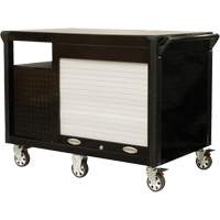 Industrial Cart, 12 Drawers, 31-5/8" L x 52-1/2" W x 40-1/4" H, Black/Orange PB Rental Co. Ltd.