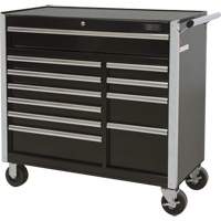 Chariot &agrave; outils industriel, 11 tiroirs, 41" la x 18-3/4" p x 39-1/3" h, Noir PB Rental Co. Ltd.