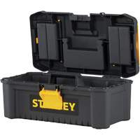 Coffre &agrave; outils avec plateau Essential, 12-1/2" la x 7-3/8" p x 5-1/8" h, Noir/Jaune PB Rental Co. Ltd.