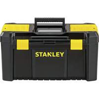 Essential&reg; Tool Box with Tray, 19" W x 9-7/8" D x 9-3/4" H, Black/Yellow PB Rental Co. Ltd.