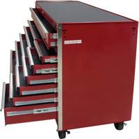 Chariot &agrave; outils industriel, 12 tiroirs, 56" la x 24-1/2" p x 38-1/8" h, Rouge PB Rental Co. Ltd.