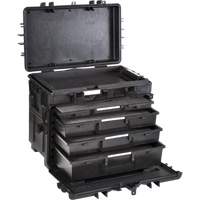 Mobile Tool Chest With Drawers, 4 Drawers, 22-4/5" W x 15" D x 18" H, Black PB Rental Co. Ltd.