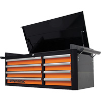 Coffre sup&eacute;rieur, 42" la, 8 tiroirs, Noir/Orange PB Rental Co. Ltd.