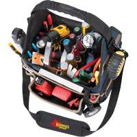 Porte-outils &eacute;lectrique/CHVAC &agrave; base moul&eacute;e, Polyester balistique, 20 pochettes, Noir/Bleu PB Rental Co. Ltd.