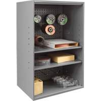 Armoire d'entreposage de produits abrasifs avec panneau perfor&eacute;, Acier, 19-7/8" x 14-1/4" x 32-3/4", Gris PB Rental Co. Ltd.