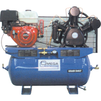 Industrial Series Air Compressors - Engine Compressors, 25 Gal. (30 US Gal) PB Rental Co. Ltd.