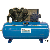 Industrial Series Air Compressors - Horizontal Compressor - Two Stages, 200 Gal. (240 US Gal) PB Rental Co. Ltd.
