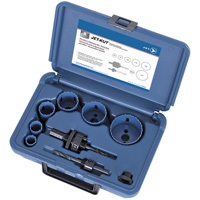 Coffret de scies-cloches haut de gamme pour plombier, 8 morcea PB Rental Co. Ltd.