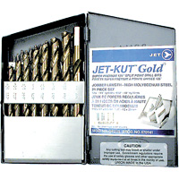 Jeu de forets de premi&egrave;re qualit&eacute; GF21R Jet-Kut GOLD, 21 morceaux, Acier PB Rental Co. Ltd.