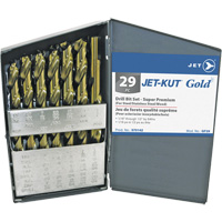 Jeu de forets de premi&egrave;re qualit&eacute; JET-KUT GOLD, 29 morceaux, Acier alli&eacute; PB Rental Co. Ltd.