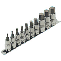 Jeu de douilles SAE HSW3812-10, Hexagonale, Prise 1/2"/3/8", 10 mr PB Rental Co. Ltd.