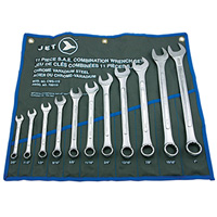 11-Piece SAE Raised Panel Combination Wrench Set, Combination, 11 Pieces, Imperial PB Rental Co. Ltd.
