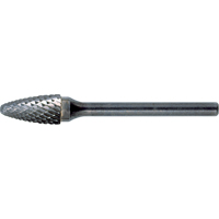 Solid Carbide Burrs - Tree Shape with Ball Nose, SF-1, 1/4" Dia., 5/8" Depth of Cut PB Rental Co. Ltd.