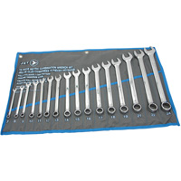 Fully Polished Long Pattern Combination Wrench Set, Combination, 16 Pieces, Metric PB Rental Co. Ltd.