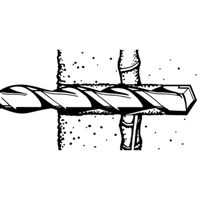 Coupe-barres d'armature rotatifs, 3/8", Tige SDS-Plus, Carbure PB Rental Co. Ltd.