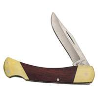 Couteau de sport avec poign&eacute;e incurv&eacute;e, 2-5/8" lame, lame en Acier inoxydable, poign&eacute;e en Bois PB Rental Co. Ltd.