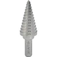 Foret &eacute;tag&eacute; progressif, 1/4" - 3/8", Incr&eacute;ments de 1/8", Acier rapide PB Rental Co. Ltd.