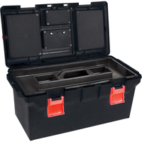 Plastic Tool Box, 22" W x 11" D x 10-1/2" H, Black PB Rental Co. Ltd.