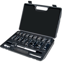 Socket Set, 20 Pcs, 3/8" Drive Size, Deep PB Rental Co. Ltd.
