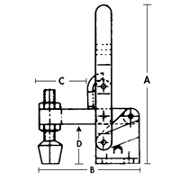 Vertical Hold-Down Clamps - 201 Series PB Rental Co. Ltd.