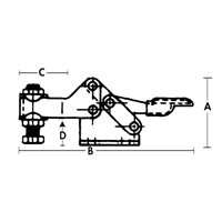 Horizontal Hold-Down Clamps - 205 Series PB Rental Co. Ltd.