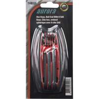Ball End Fold-Up Hex Key Set, 9 Pcs., Imperial PB Rental Co. Ltd.