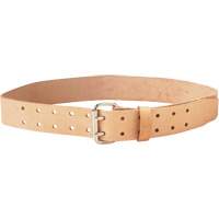 Ceinture &agrave; double ardillon, Cuir, Beige PB Rental Co. Ltd.