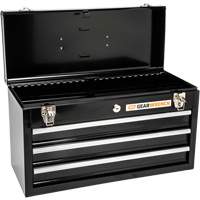 Boîte &agrave; outils portative, 20" la, 3 tiroirs, Noir PB Rental Co. Ltd.