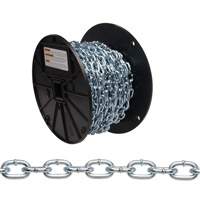 Straight Link Machine Chain, Low Carbon Steel, #2 x 125' (38.1 m) L, 325 lbs. (0.1625 tons) Load Capacity PB Rental Co. Ltd.