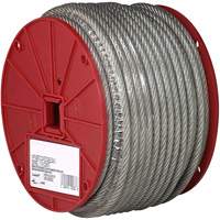 Wire Cable, 250' (76.2 m) x 1/8", 340 lbs. (0.17 tons), Vinyl Coated PB Rental Co. Ltd.