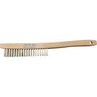 Brosses de nettoyage &agrave; manche recourb&eacute;, Acier inoxydable, 4 x 19 rangs de fils, Longueur 14" PB Rental Co. Ltd.